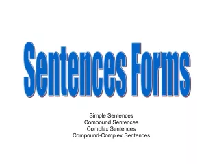 Sentences Forms