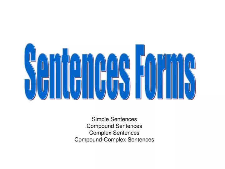 sentences forms