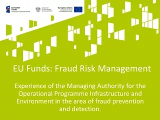 EU Funds: Fraud Risk Management