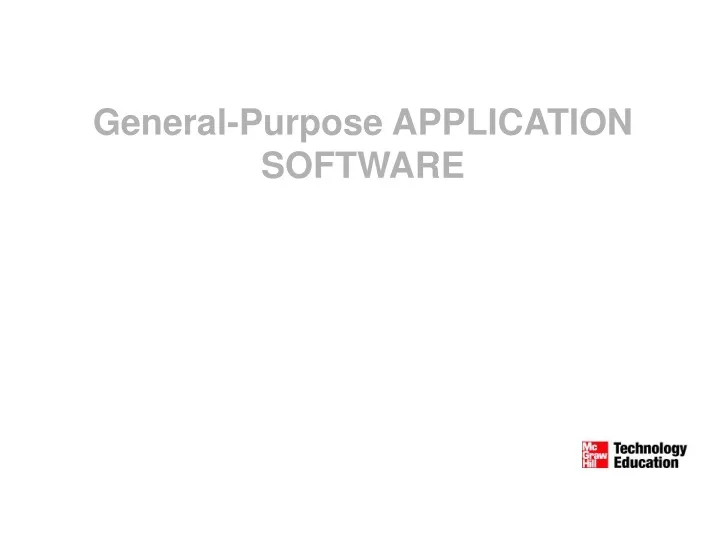 general purpose application software