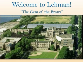 Welcome to Lehman!
