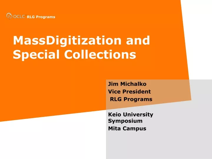 massdigitization and special collections