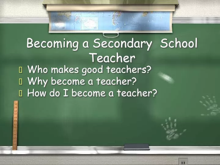 becoming a secondary school teacher