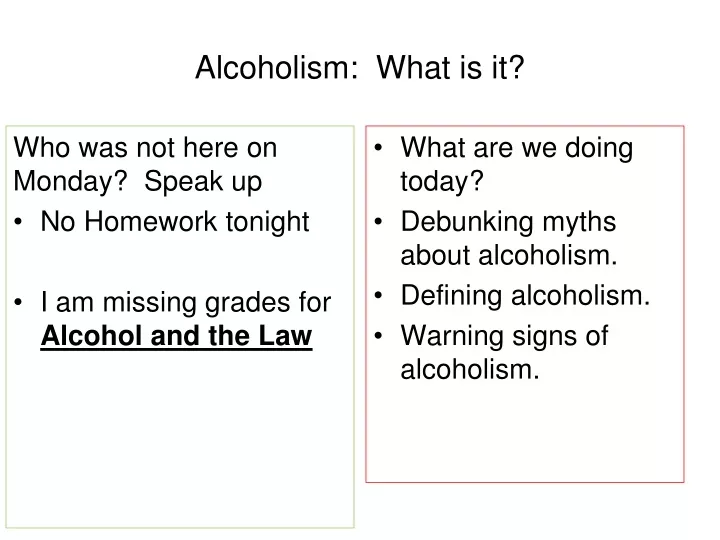 alcoholism what is it