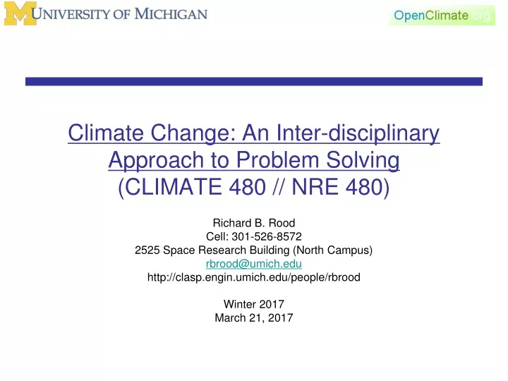 climate change an inter disciplinary approach to problem solving climate 480 nre 480