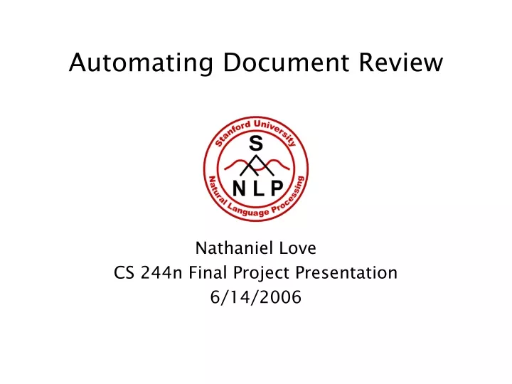 automating document review