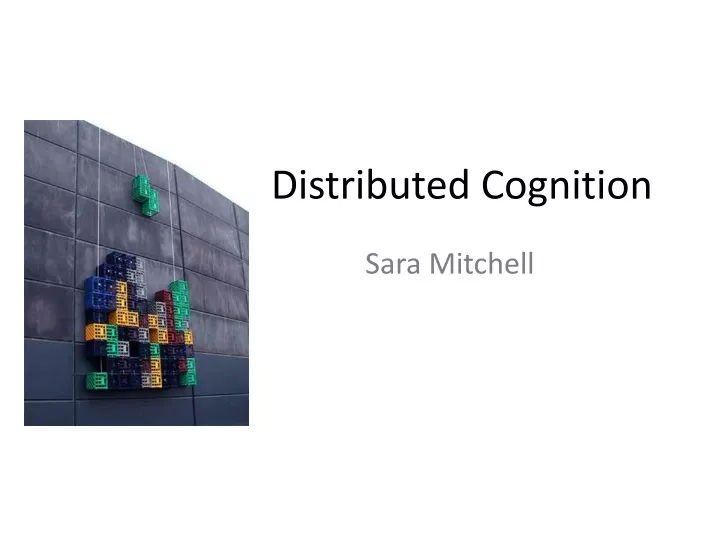 distributed cognition