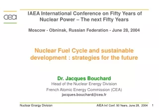 Why should Nuclear Energy play a major role ?