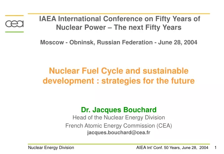 iaea international conference on fifty years