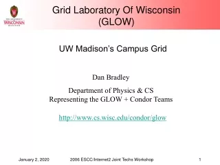 Grid Laboratory Of Wisconsin (GLOW)
