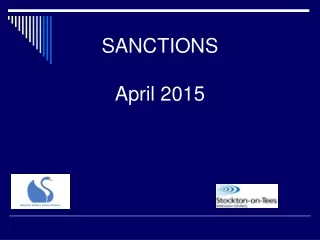 SANCTIONS April 2015