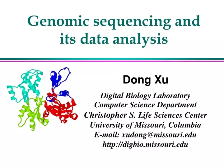 genomic sequencing and its data analysis
