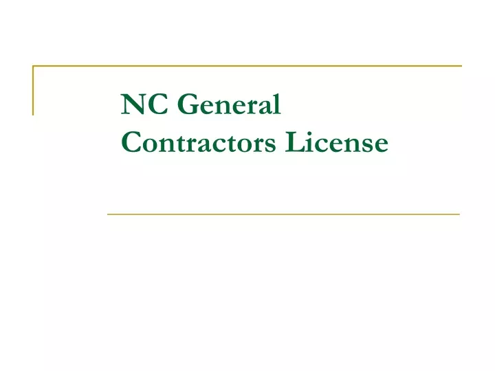 nc general contractors license