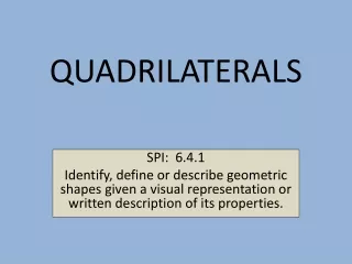 QUADRILATERALS