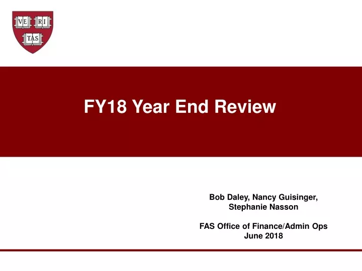 fy18 year end review