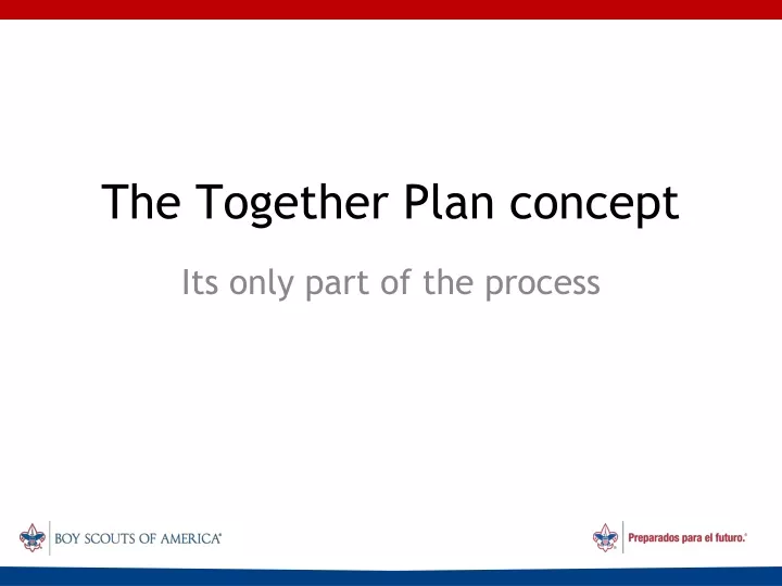 the together plan concept