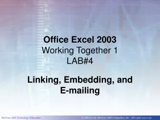 Office Excel 2003 Working Together 1 LAB#4