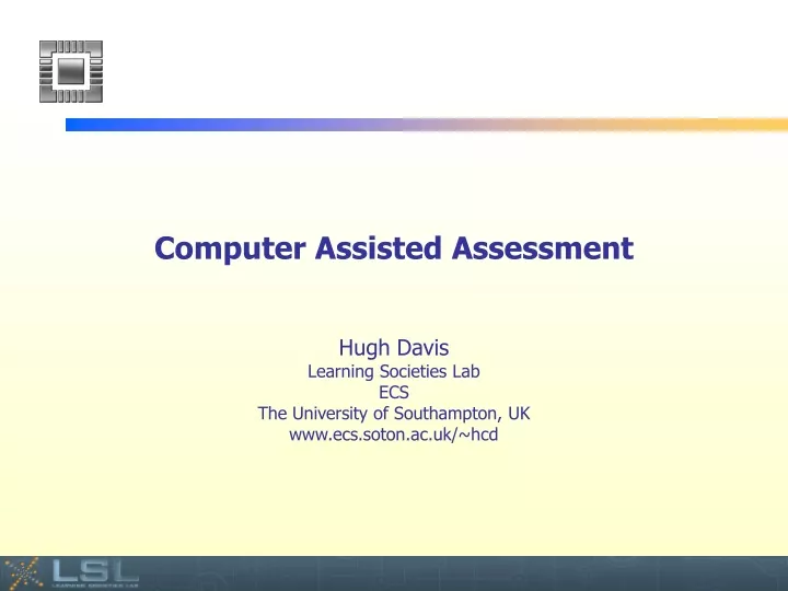 computer assisted assessment