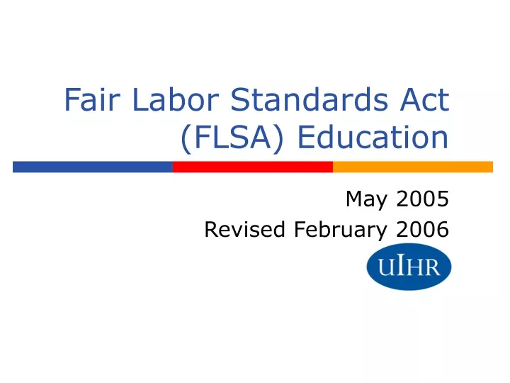 fair labor standards act flsa education
