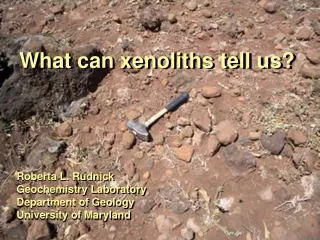 What can xenoliths tell us?