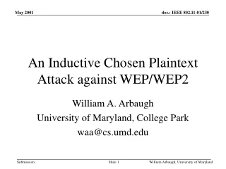 An Inductive Chosen Plaintext Attack against WEP/WEP2