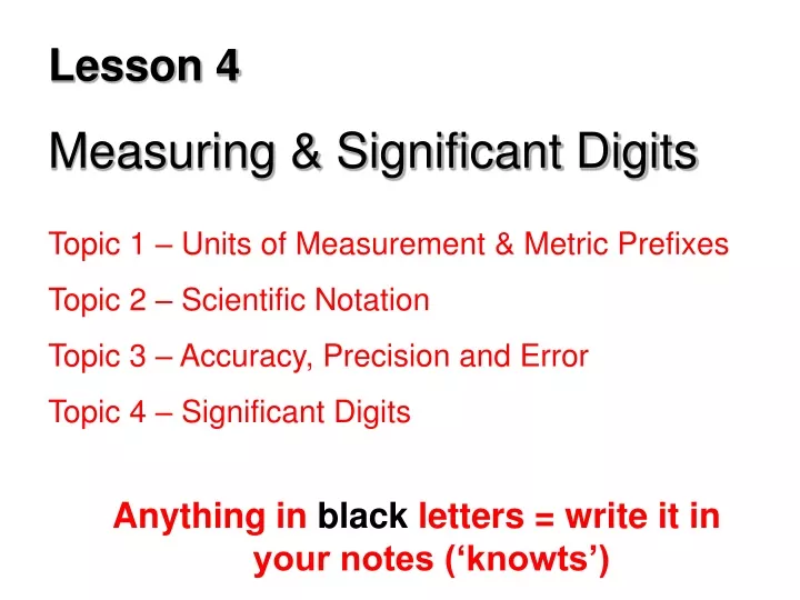 lesson 4 measuring significant digits