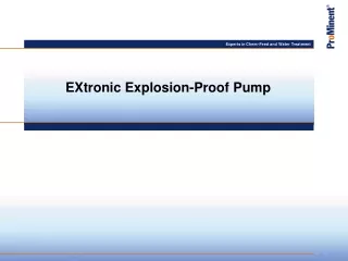 EXtronic Explosion-Proof Pump