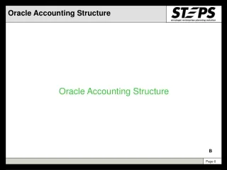 Oracle Accounting Structure