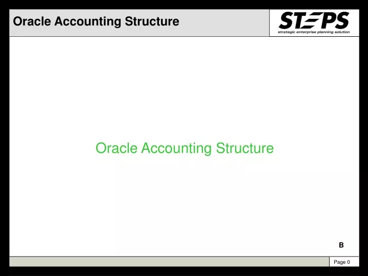 oracle accounting structure