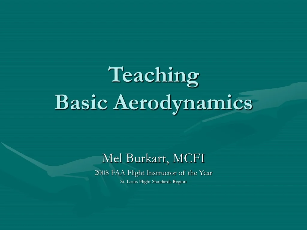 PPT - Teaching Basic Aerodynamics PowerPoint Presentation, free ...