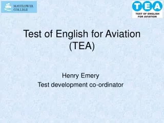 Test of English for Aviation (TEA)