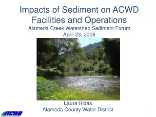 Laura Hidas Alameda County Water District