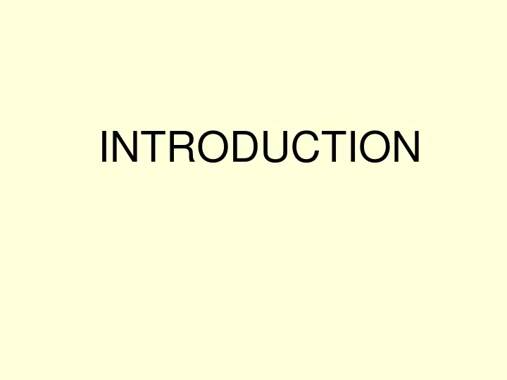 introduction