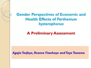 Agajie Tesfaye ,  Rezene Fissehaye  and  Taye Tessema