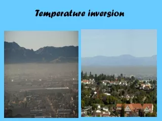 Temperature inversion