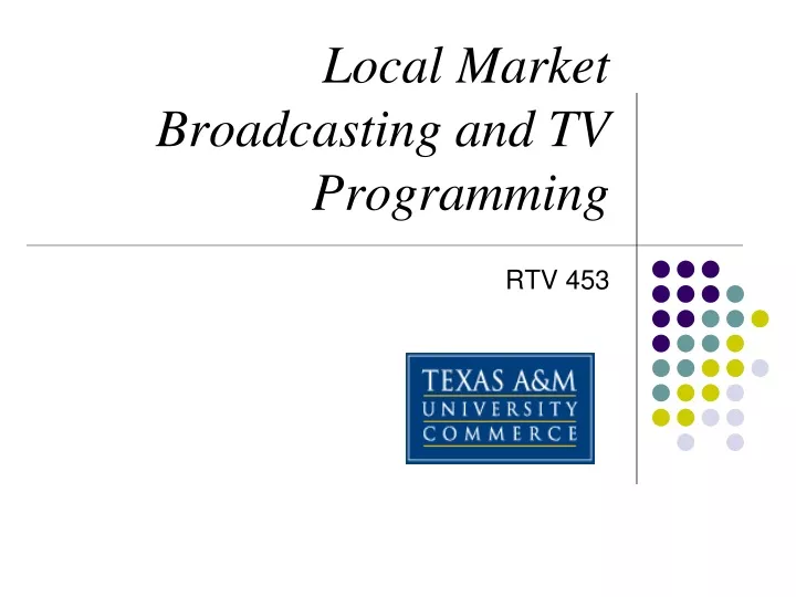 local market broadcasting and tv programming