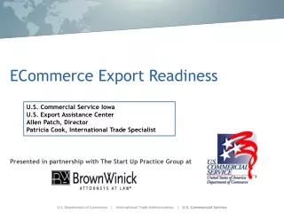 ECommerce Export Readiness
