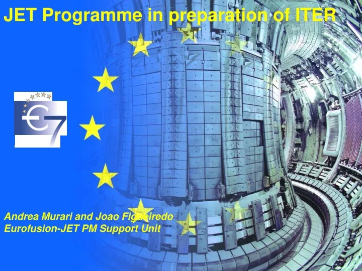 jet programme in preparation of iter