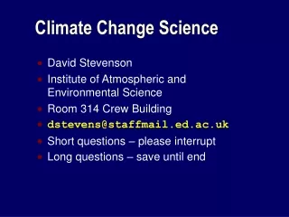 climate change science