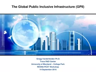 The  Global Public Inclusive Infrastructure (GPII)