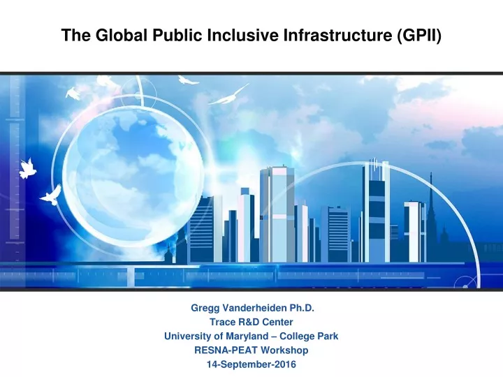 the global public inclusive infrastructure gpii