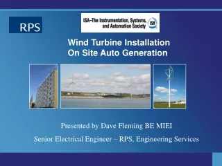 Wind Turbine Installation  On Site Auto Generation