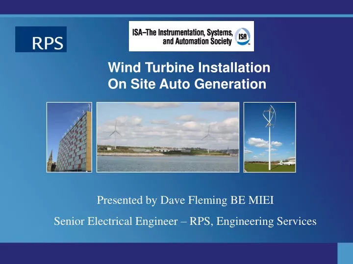 wind turbine installation on site auto generation