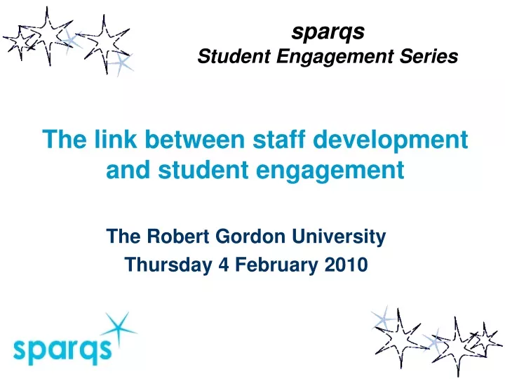 the link between staff development and student engagement