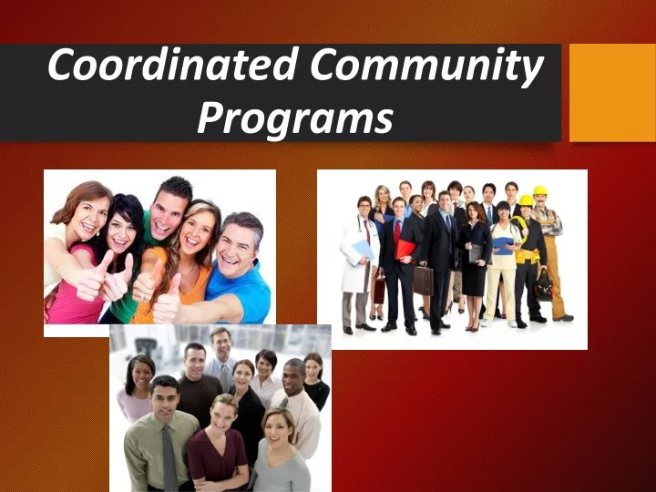 coordinated community programs