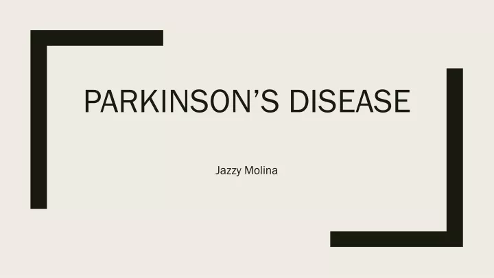 parkinson s disease