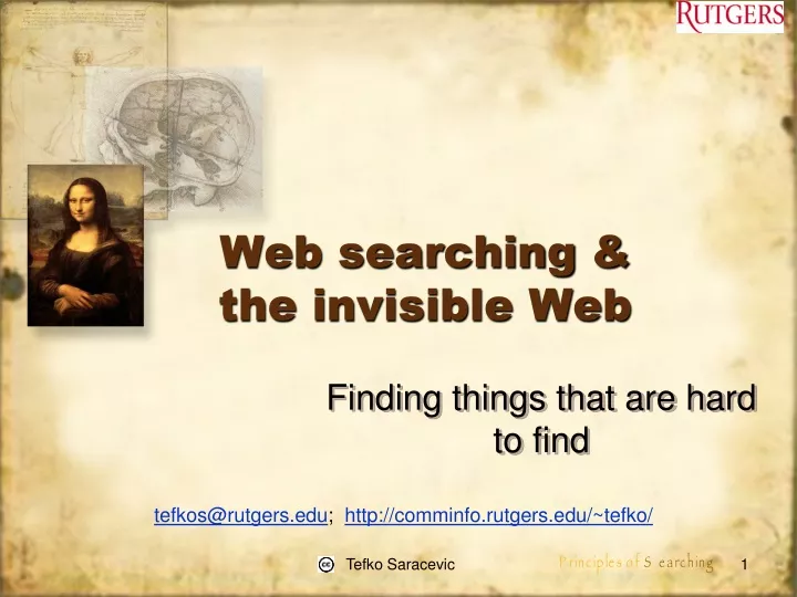 web searching the invisible web