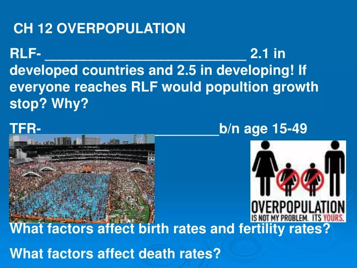 ch 12 overpopulation rlf 2 1 in developed