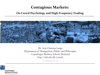 Contagious Markets: On Crowd Psychology and High-Frequency Trading