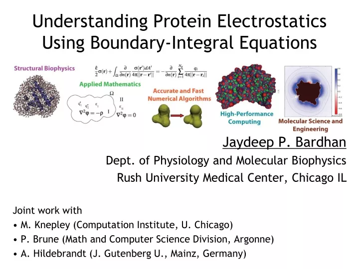 understanding protein electrostatics using boundary integral equations